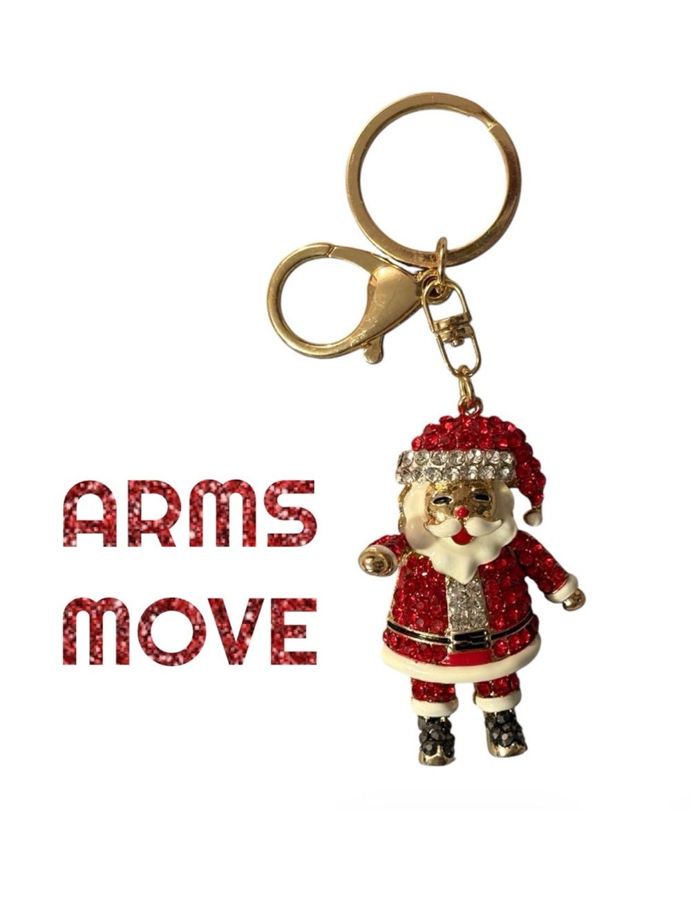Santa Bling Bag Charm